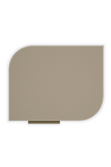 Silver Gloss 2-Drawer Nightstand | Caracole Oblique | Oroa.com