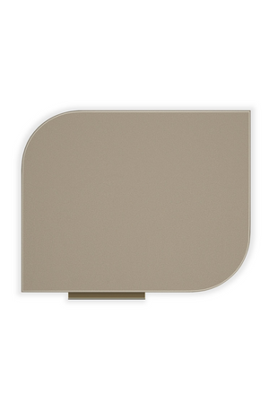 Silver Gloss 2-Drawer Nightstand | Caracole Oblique | Oroa.com