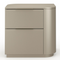 Silver Gloss 2-Drawer Nightstand | Caracole Oblique | Oroa.com