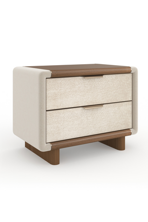 Suede Panel Nightstand | Caracole Botero | Oroa.com