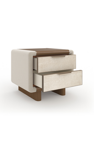 Suede Panel Nightstand | Caracole Botero | Oroa.com