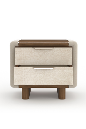 Suede Panel Nightstand | Caracole Botero | Oroa.com