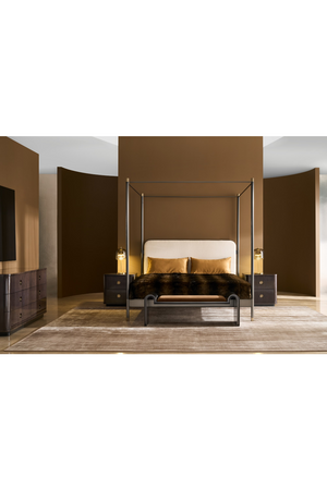 Meta Framed Upholstered Bench | Caracole Beau | Oroa.com