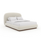 White Bouclé Bed | Caracole Botero | Oroa.com