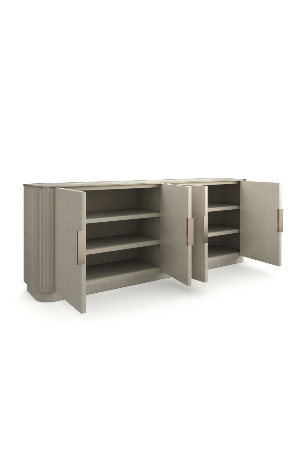 Fluted 4-Door Sideboard | Caracole Love | Oroa.com