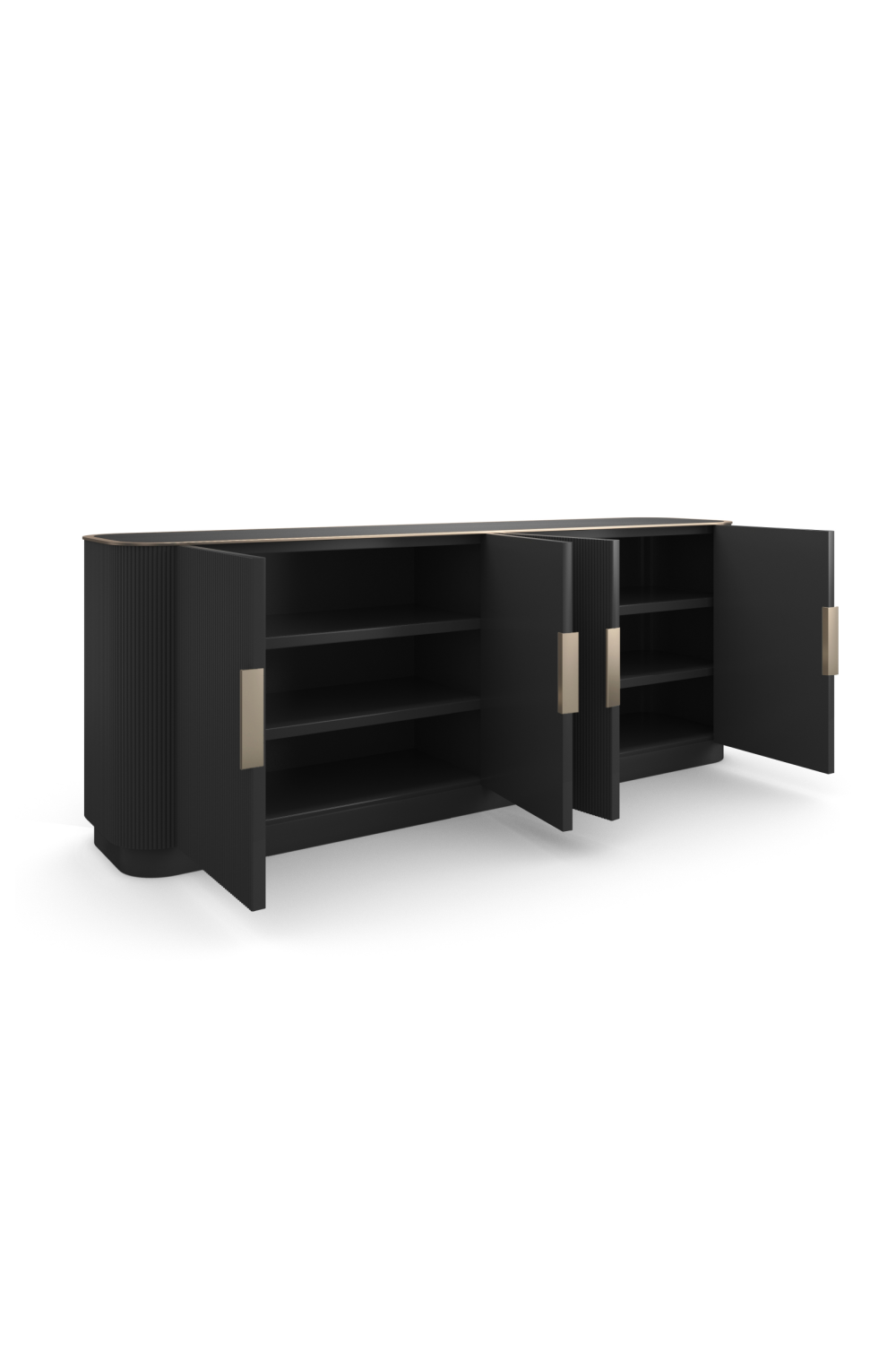 Fluted 4-Door Sideboard | Caracole Love | Oroa.com