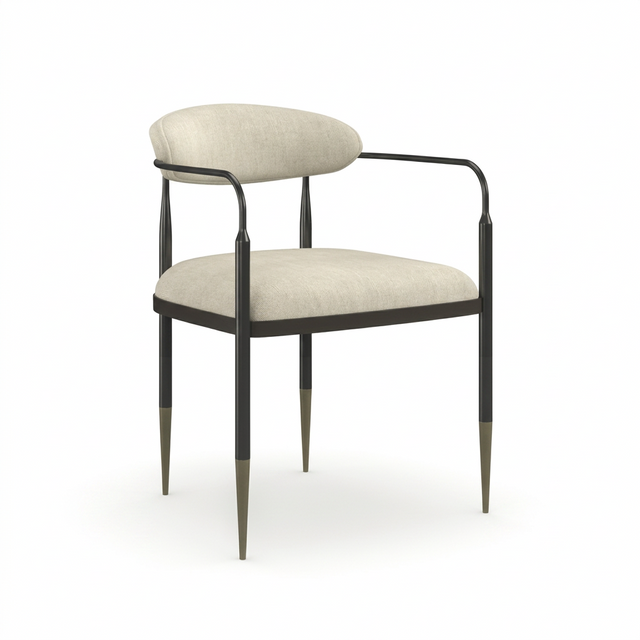 Bronze Framed Dining Armchair | Caracole Epoch | Oroa.com