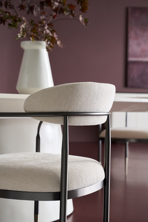 Bronze Framed Dining Armchair | Caracole Epoch | Oroa.com