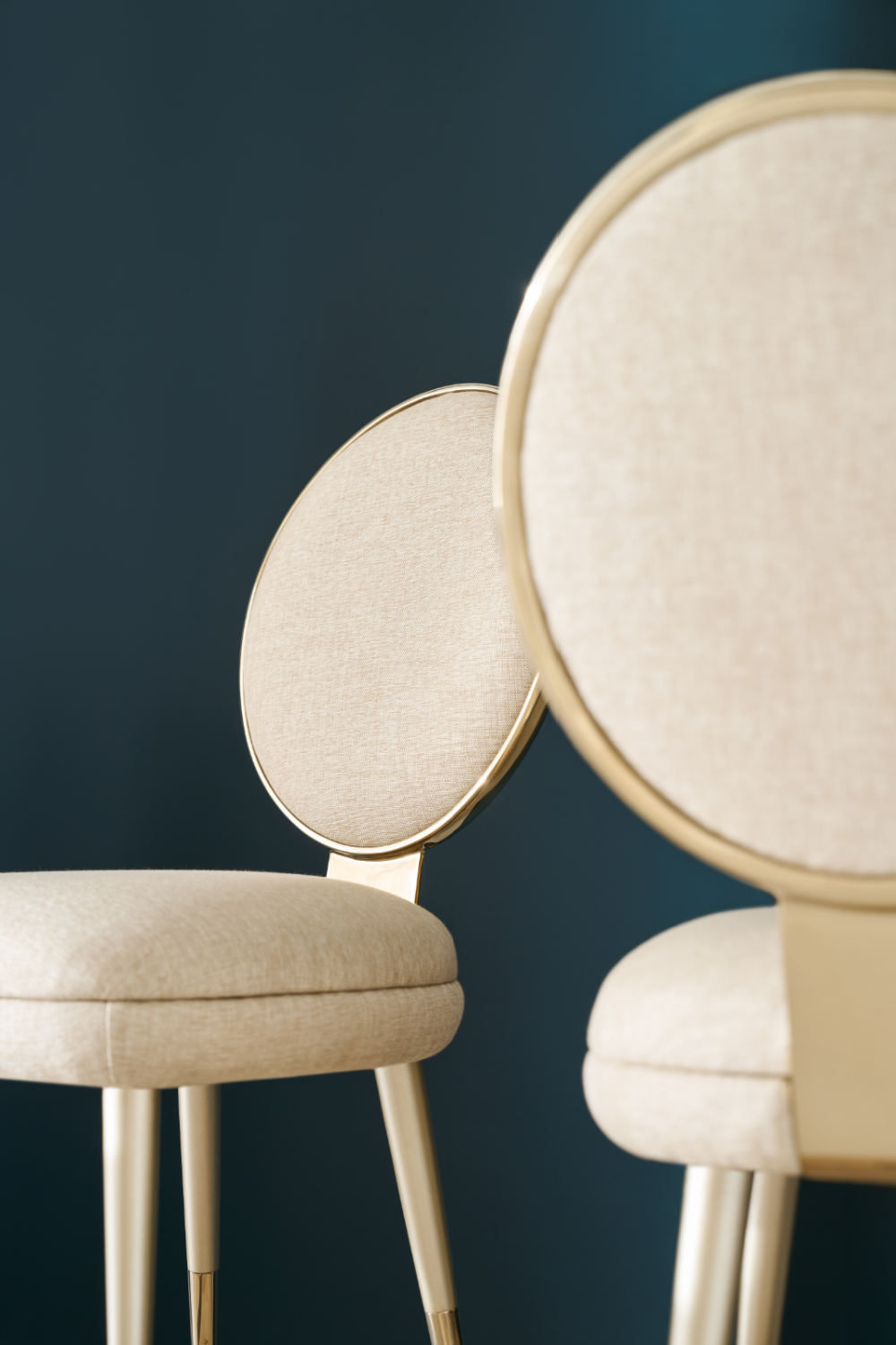 Light Gold Dining Chair | Caracole Apollo | Oroa.com