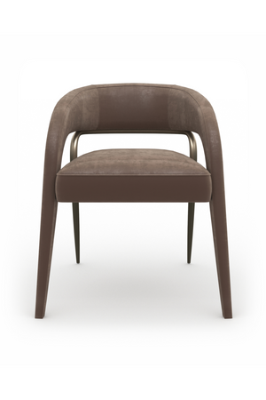 Open-Back Velvet Dining Chair | Caracole Gazelle | Oroa.com