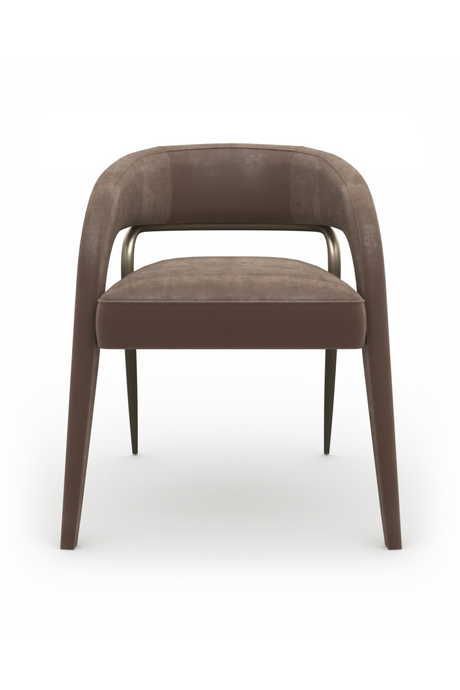 Open-Back Velvet Dining Chair | Caracole Gazelle | Oroa.com
