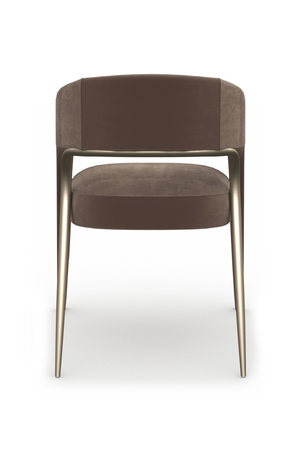 Open-Back Velvet Dining Chair | Caracole Gazelle | Oroa.com