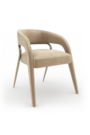 Open-Back Velvet Dining Chair | Caracole Gazelle | Oroa.com
