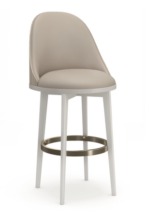 Ivory Fabric Bar Stool | Caracole Another Round | Oroa.com