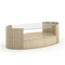 Glass Top Oval Coffee Table | Caracole Love | Oroa.com