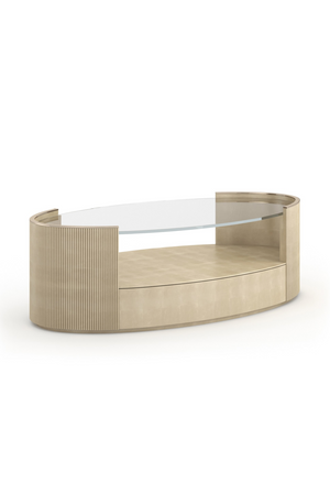 Glass Top Oval Coffee Table | Caracole Love | Oroa.com