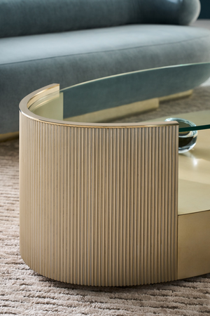 Glass Top Oval Coffee Table | Caracole Love | Oroa.com