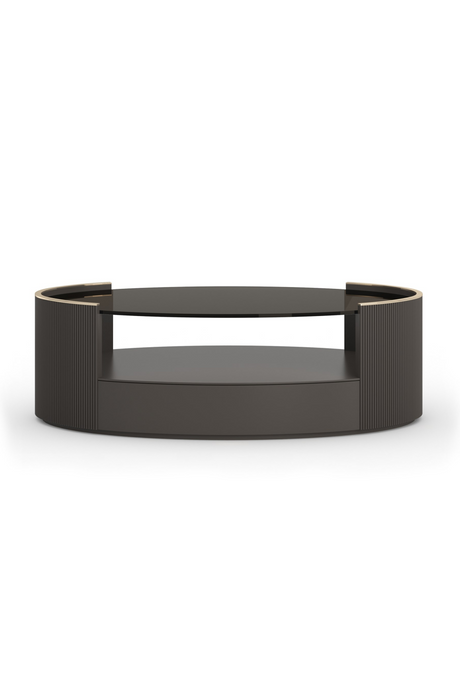 Glass Top Oval Coffee Table | Caracole Love | Oroa.com