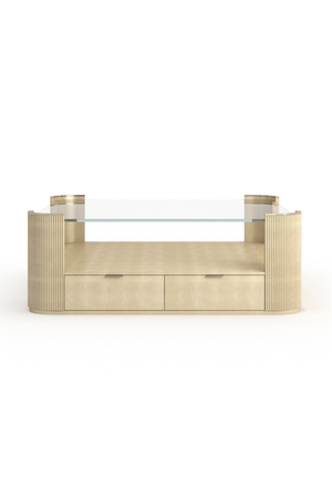 Glass Top Square Coffee Table | Caracole Love | Oroa.com