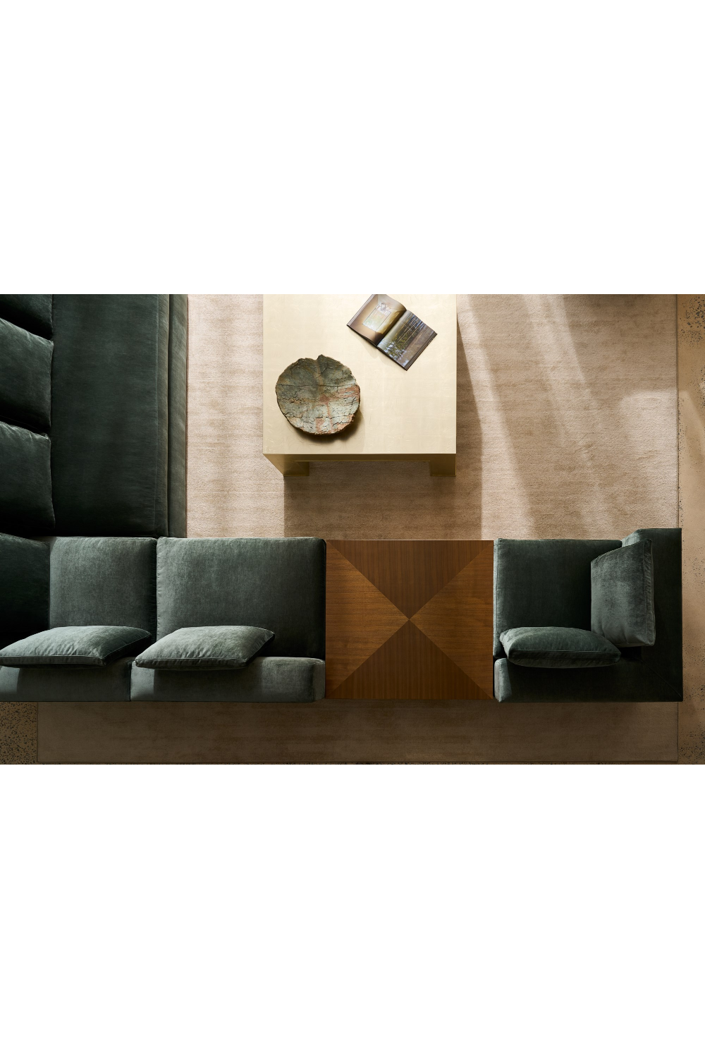 Wooden Block Style Coffee Table | Caracole Bello | Oroa.com