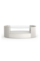 Glass Top Oval Coffee Table | Caracole Love | Oroa.com