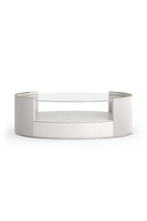Glass Top Oval Coffee Table | Caracole Love | Oroa.com