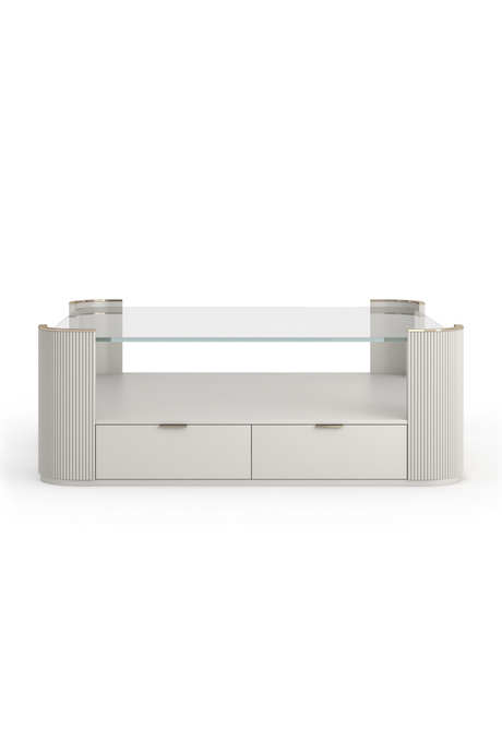 Glass Top Square Coffee Table | Caracole Love | Oroa.com