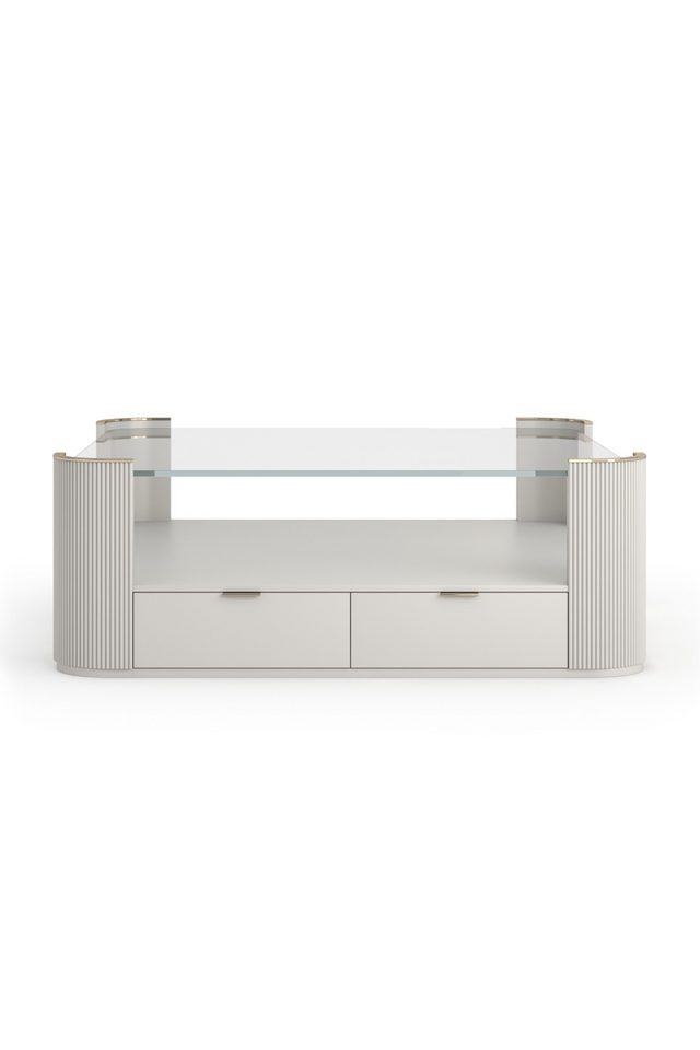 Glass Top Square Coffee Table | Caracole Love | Oroa.com