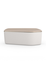 Ivory Bouclé Coffee Table | Caracole Serir | Oroa.com