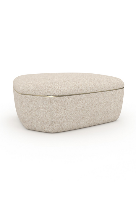Ivory Bouclé Coffee Table | Caracole Serir | Oroa.com