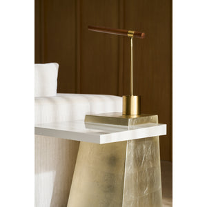   Wooden Trapezoid Side Table | Oroa.com