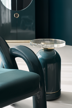Seeded Glass Accent Table | Caracole Gelee | Oroa.com