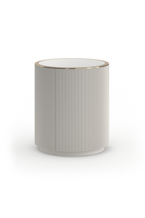 Glass Top Barrel End Table | Caracole Love | Oroa.com