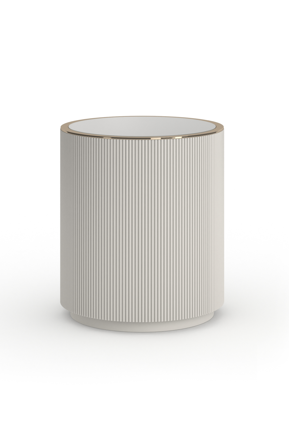 Glass Top Barrel End Table | Caracole Love | Oroa.com