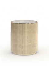Glass Top Barrel End Table | Caracole Love | Oroa.com