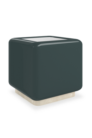 Mirror Top Cube Accent Table | Caracole Gelee | Oroa.com