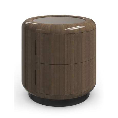 2-Drawer Round Side Table | Caracole Gelee | Oroa.com