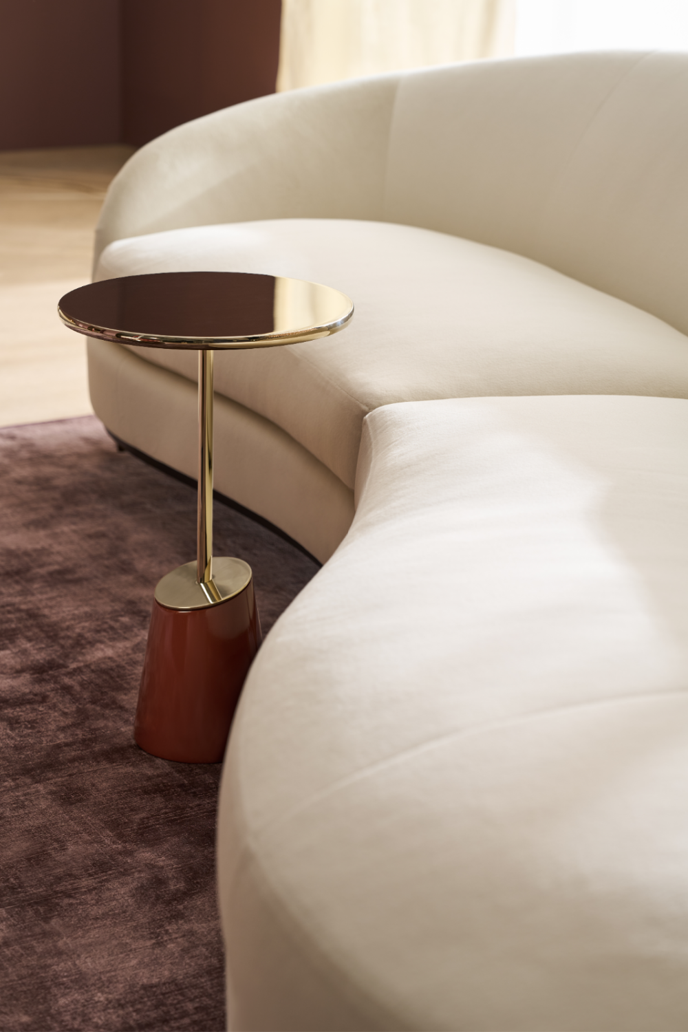 Red Gloss Accent Table | Caracole Rossetta | Oroa.com