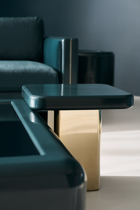 Glossy Square Accent Table | Caracole Gelee | Oroa.com