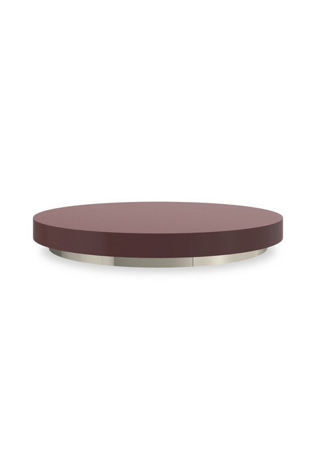 Red Cocktail Round Accent Tray | Caracole Radius