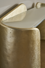 Oval Frosted Glass Console | Caracole Bauble | Oroa.com