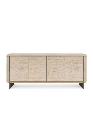 Travertine 4-Door Sideboard | Caracole Mojave | Oroa.com