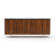 Smoked Walnut 4-Door Sideboard – Altura – front view