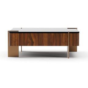 Square Walnut Cocktail Table – Altura – front view