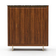 Smoked Walnut 2-Door Cabinet – Altura – front view
