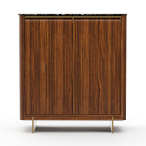   Smoked Walnut 2-Door Cabinet | Oroa.com