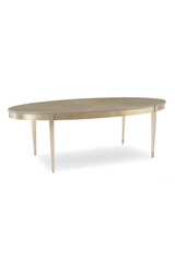 Silver Leaf Oval Dining Table | Caracole A House Favorite | Oroa.com