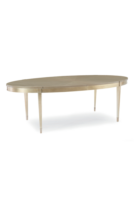 Silver Leaf Oval Dining Table | Caracole A House Favorite | Oroa.com