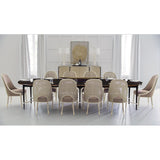 Taupe Cutout Back Dining Chair | Caracole