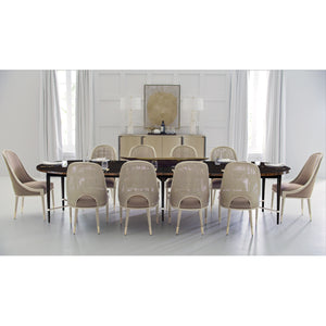   Taupe Cutout Back Dining Chair | Oroa.com
